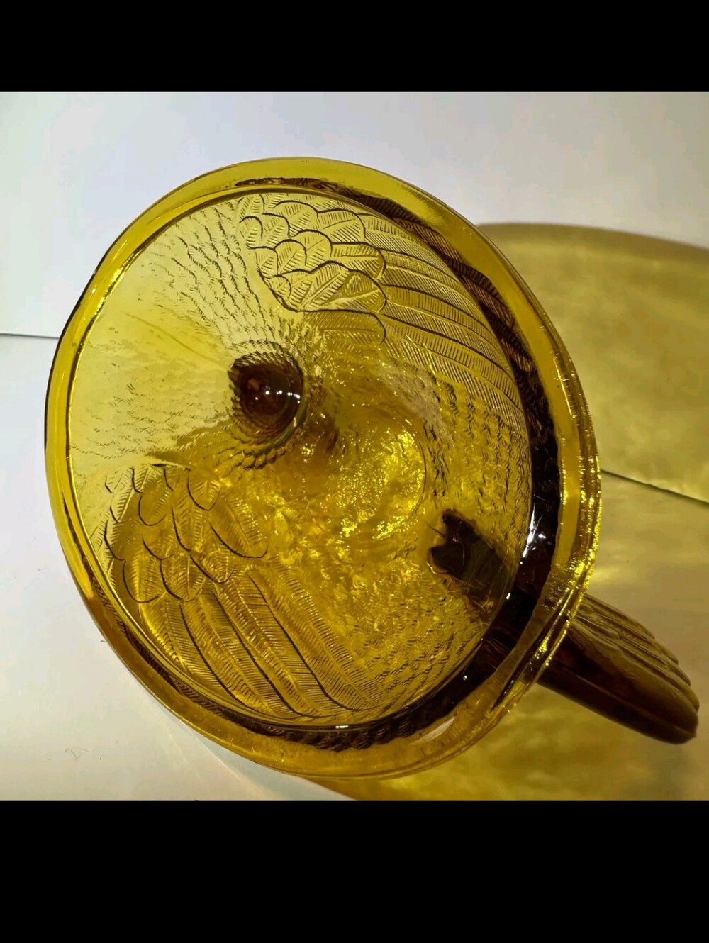 Indiana Glass Amber Hen In A Basket Covered Candy/ Trinket Dish - Picture 3 of 8